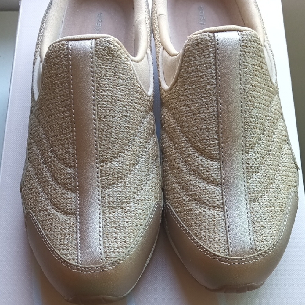 Women's Slip-On Shoes in Gold